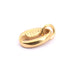 Cauri pendant charm with loop Gold stainless steel - 11x7.5mm (1)