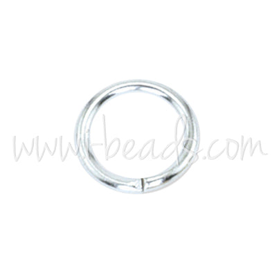 144 Beadalon jump rings silver plated 8mm (1)