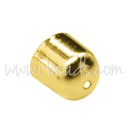 Cord end brass gold finish 8mm (2)