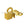 Beads Retail sales Cord ends fold over metal gold finish 1.5x4mm (10)