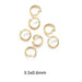 Jump Rings Gold Stainless Steel - 3.5x0.6mm (40)