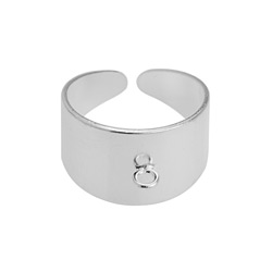 Buy Ring with ring Sterling silver plated - 10 microns - 18mm (1)