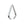Beads wholesaler Triangle pendant pinch bail metal silver finish 5X6mm (10)