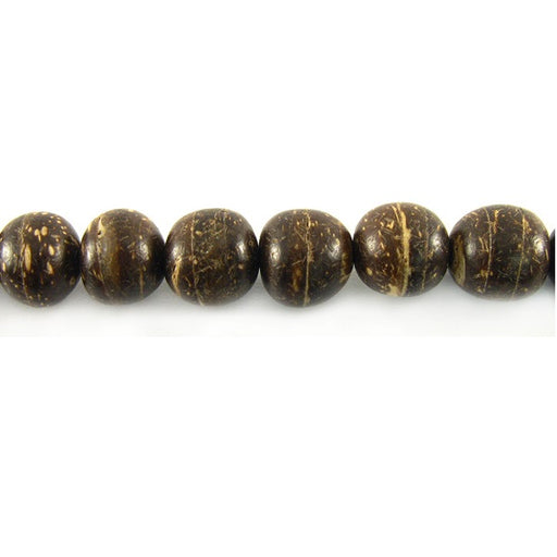 Buy Wooden coco round beads strand 8mm (1)