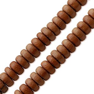 Bayong wood pukalet heishi beads strand 8x4mm-Hole 0.7mm (1)