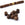 Beads Retail sales TUBE Rondelle Beads Wenge Wood 8x8mm - Hole: 1.4mm (20)