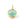 Beads Retail sales Oval pendant chalcedony - Silver 925 8x6mm gold-plated (1)