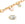 Beads wholesaler Connector Chalcedony Rectangle - Vermeil 11x9mm (1)