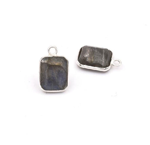 Buy Pendant labradorite Rectangle - Vermeil 11x9mm (1)