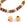 Beads wholesaler Round Bead Ethnic Round Bead brass gold plated quality 8mm - hole: 2,5mm (2)