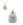 Beads wholesaler Pendant Amazonite With Star Stainless Steel 13x12mm Gold (1)