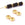 Beads wholesaler Heishi Ethnic bicone Beads Gold Plated, 6.5x3.5mm, Hole: 1.5mm (4)