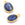 Beads wholesaler Pendant Oval Kyanite - 925 Silver Gold Plated 11x9mm (1)