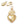 Beads wholesaler Charm pendant Sacred Heart Gold Metal Quality 20x13mm (1)