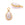 Beads Retail sales Drop Pendant Moonstone - 925 Silver gilded with fine GOLD 10x7mm (1)