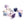 Beads wholesaler Beads Charms Mix Gemstones Chips 4-10mm With rhodium Brass Ring (10)