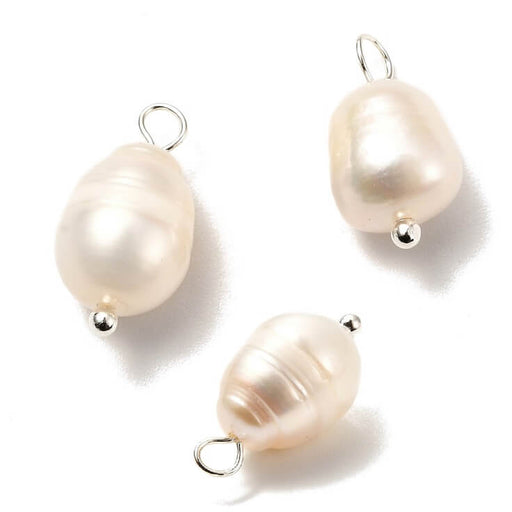 Buy Freshwater Pearl Baroque Pendant - 10x8mm with Quality Silver Wire (2)