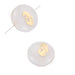 Natural White shell Flat Round Bead with Golden Virgin 8x3,5mm, Hole 0.7mm (2)