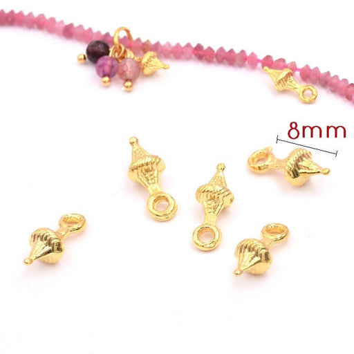 Mini Charms Pendulum Golden Brass Quality 8mm (5)