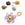 Beads wholesaler Flower Pendant Silver Shade Glass and Gold Stainless Steel With Ring 10x14mm (1)