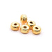 Spacer Beads Stardust Golden Brass Quality 4x2.5mm (10)
