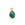 Beads Retail sales Pendant Drop Green Onyx Set in 925 Silver -Gold-plated 9x7mm (1)