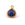Beads wholesaler Faceted Drop Pendant Lapis Lazuli Set Brass Gilded Fine Gold 11x11mm (1)