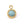 Beads Retail sales Round Pendant Faceted Amazonite gold flash - 12mm (1)
