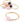 Beads wholesaler Ring Pendant Light Pink Quartz 22mm, flash Gold (1)