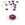 Beads Retail sales Oval Connector Ruby Set in 925 Silver - 9x7mm (1)