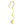 Beads wholesaler Mini squiggle bookmark with ring metal gold finish 85mm (1)
