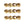 Beads Retail sales Czech fire-polished beads Coated Golden 3mm (30)