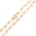 Paperclip chain Gold brass necklace quality 12x3.5mm - 46cm (1)