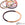 Beads Retail sales Horn Natural Bangle Bracelet lacquered Purple Brown - 65mm - Thickness: 3mm (1)