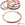 Beads Retail sales Horn Natural Bangle Bracelet lacquered Orange Rose - 60mm - Thickness: 3mm (1)