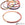 Beads Retail sales Horn Natural Bangle Bracelet lacquered Orange Pink - 65mm - Thickness: 3mm (1)