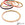 Beads wholesaler Horn Natural Bangle Bracelet Gold Leaf - 60mm - Thickness: 3mm (1)