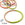 Beads wholesaler Horn bangle bracelet lacquered Love bird green - 65mm - Thickness: 3mm (1)