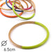 Horn bangle bracelet lacquered Love bird green - 65mm - Thickness: 3mm (1)