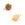 Beads Retail sales Charms Polygon Natural Agate Bead 8x9mm - Golden pin (2)