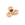 Beads wholesaler Connector Trio Zircon Golden Brass Quality PINK 6.5x7mm - Hole: 1.4mm (1)