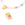 Beads wholesaler Square charm pendant enamel pink flash gold 6x10mm (1)