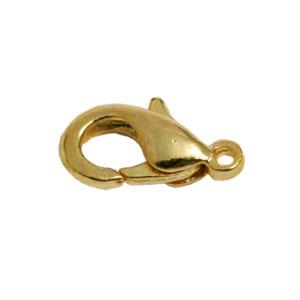 Lobster claw clasp metal gold finish 13mm (2)