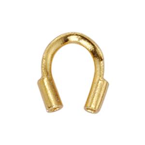 Wire guardian metal gold plated 4.5mm (10)