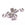 Beads wholesaler Lace Clip Ends 6x4mm Brass Rhodium Plated (10)
