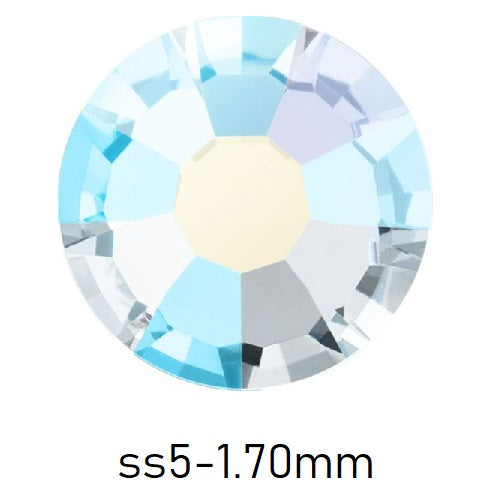 FlatBack Preciosa Crystal AB ss5-1.70mm (80)