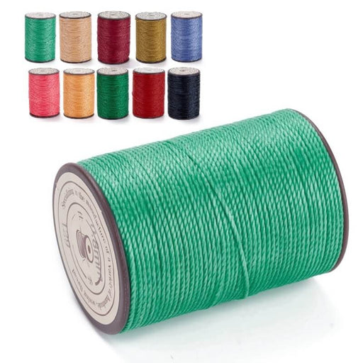 Buy Brazilian Waxed Twisted Polyester Cord Turquoise 0.8mm - 50m spool (1)
