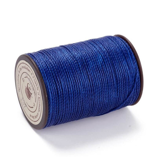 Buy Brazilian Waxed Twisted Polyester Cord Prussian Blue 0.8mm - 50m (1)