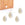 Beads wholesaler Freshwater pearls head drilled white 8x6mm - Hole: 0.5mm (5 beads)