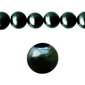 Freshwater pearls potato round shape teal 6mm (1)